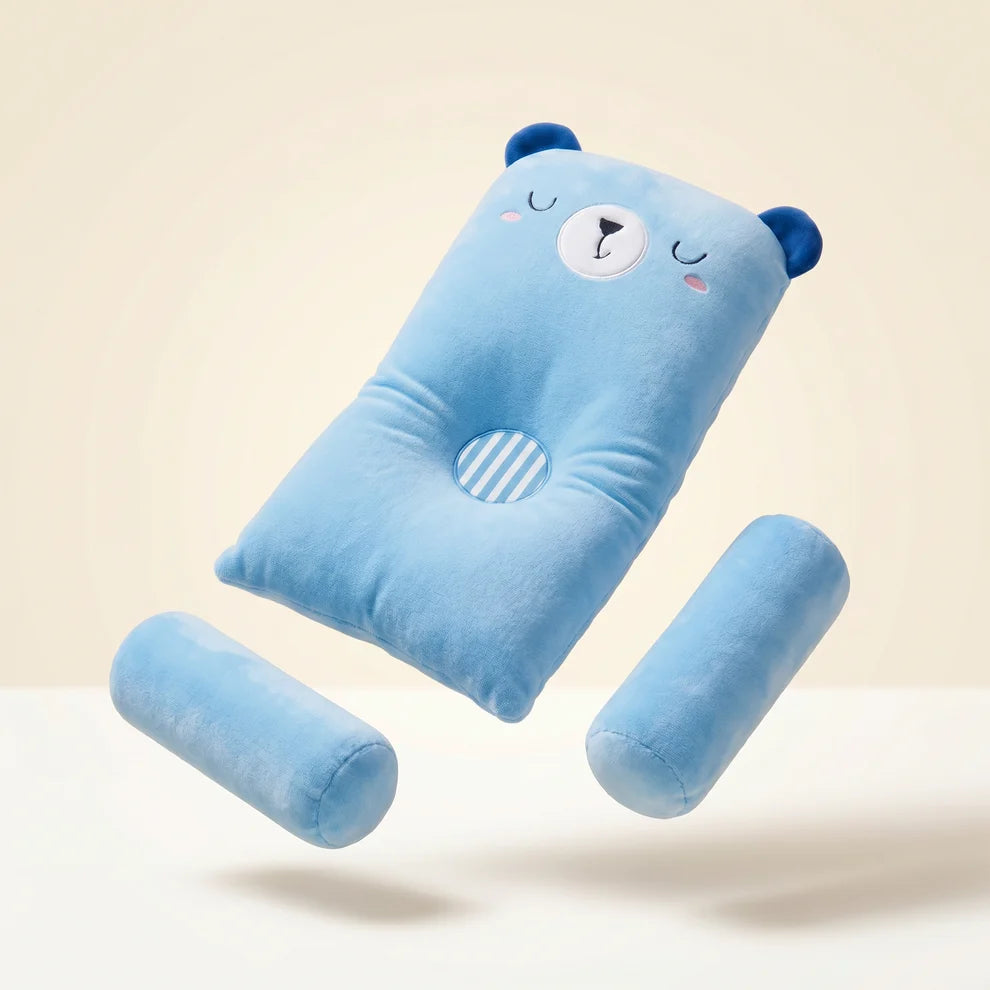 Cradle-Cup 360° Soft Cartoon Head-Shaping Pillow for Babies