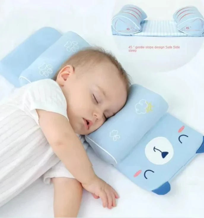 Cradle-Cup 360° Soft Cartoon Head-Shaping Pillow for Babies