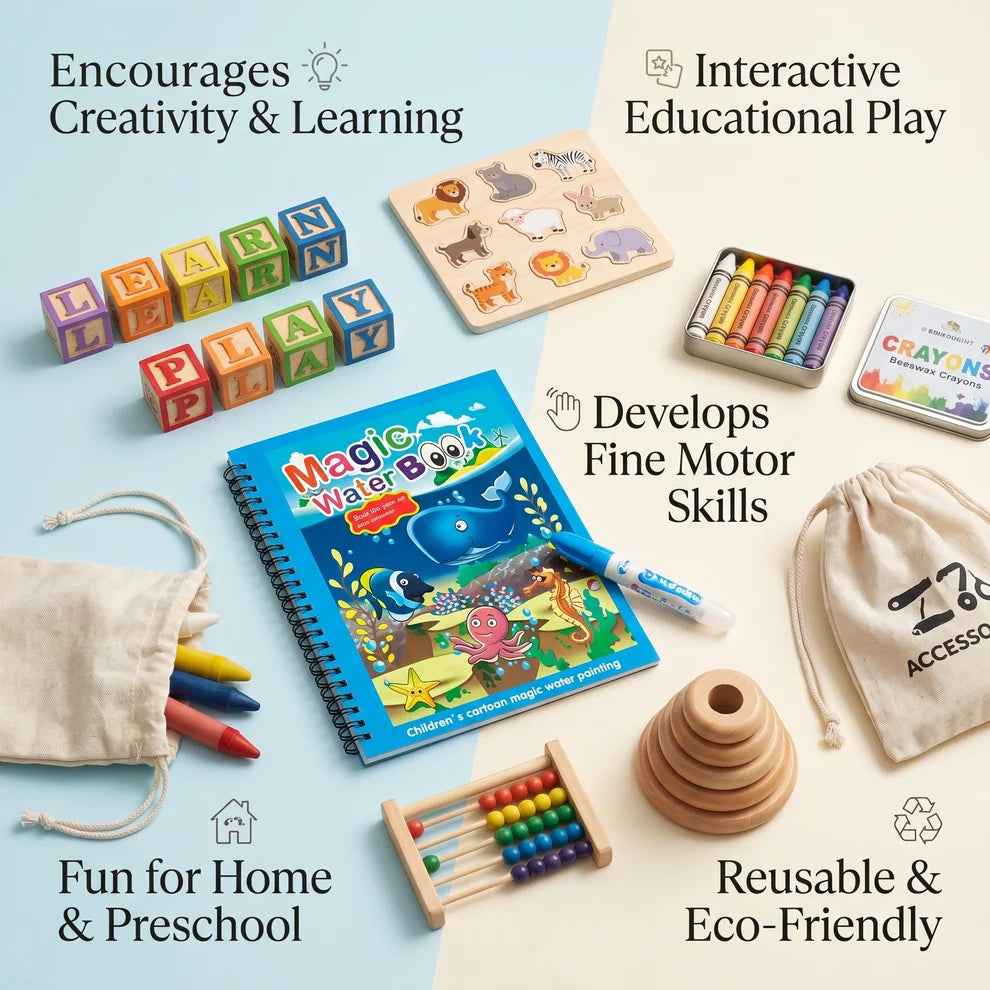Magic Water Coloring Book