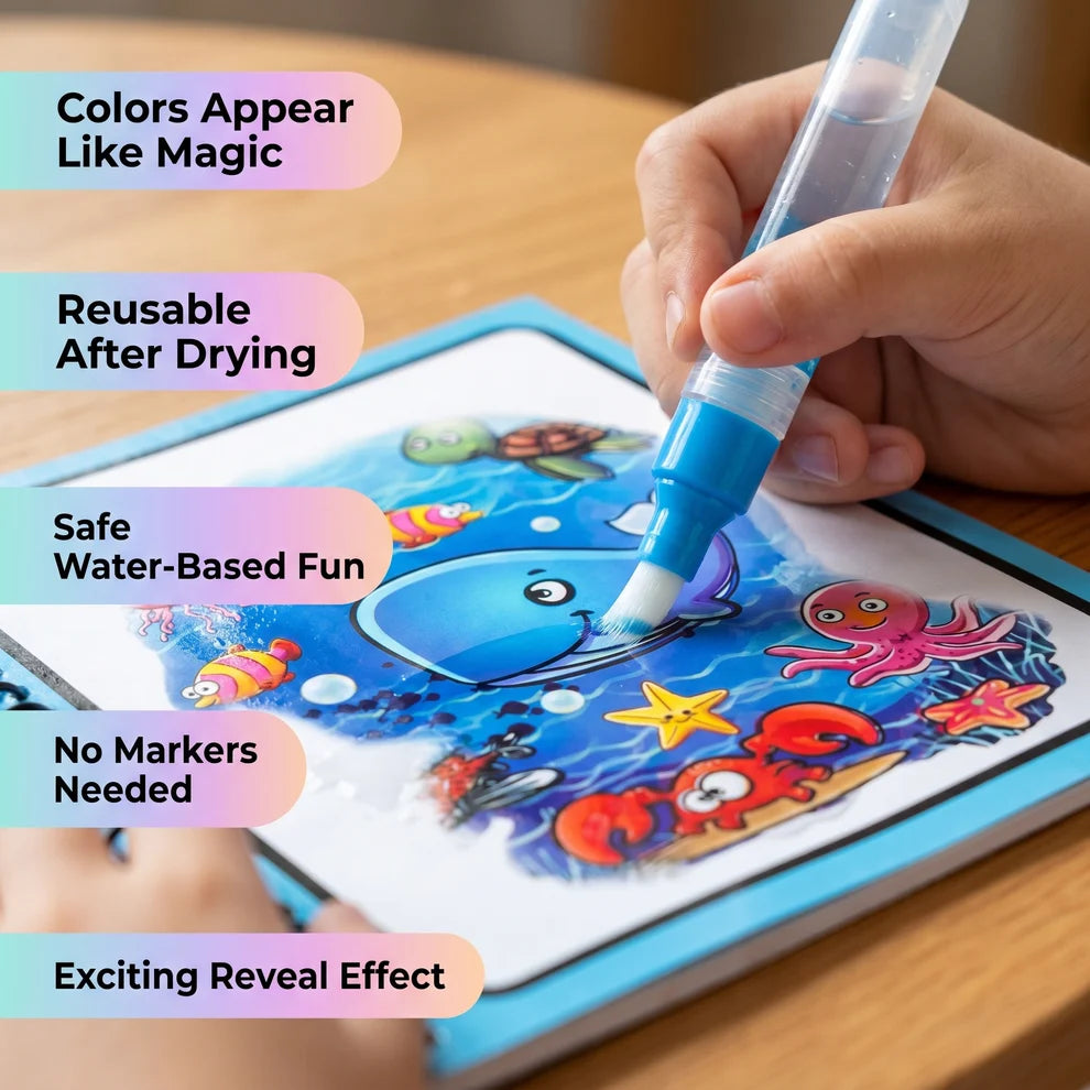 Magic Water Coloring Book
