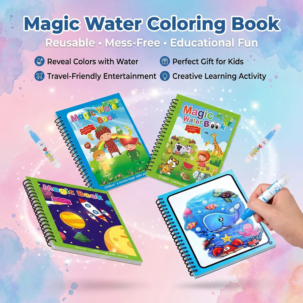 Magic Water Coloring Book